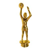 6 3/4" Basketball Female Trophy Figure Gold