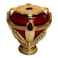 Gold/Red Royal Trophy Riser 2 3/4"