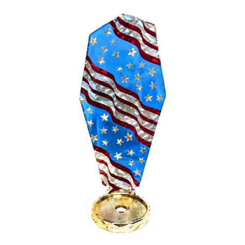 USA Vintage Trophy Figure Backdrop 3 1/4" x 7"