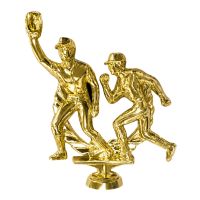 3 3/4" Male Double Action Baseball Gold Trophy Figure