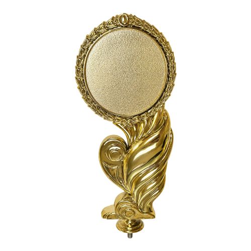 8 3/4" Ornate 3" Insert Holder Trophy Figure