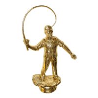 6 1/2" Fisherman with Pole Trophy Figure Gold