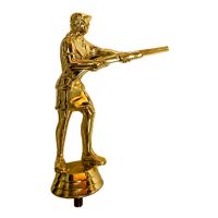 5" Skeet Shooter Female Gold Trophy Figure
