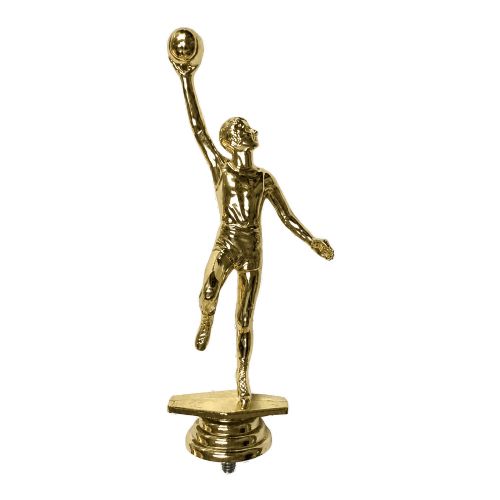 Gold 6 1/4" Male Basketball Hook Shot Trophy Figure