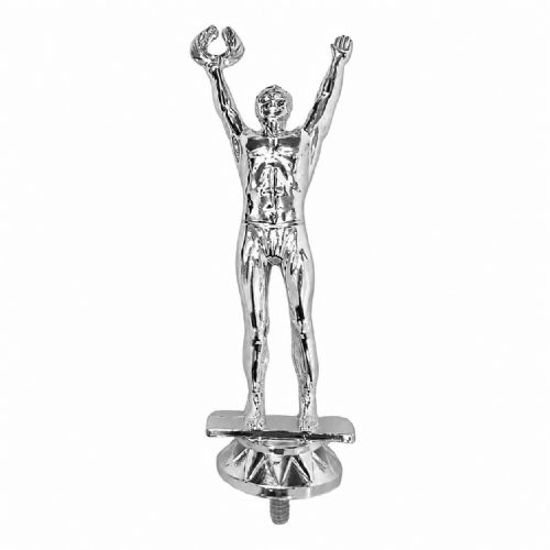 6 1/2" Victory Male Silver Trophy Figure