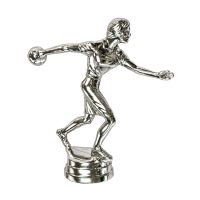 Silver 4 1/2" Female Bowling Trophy Figure
