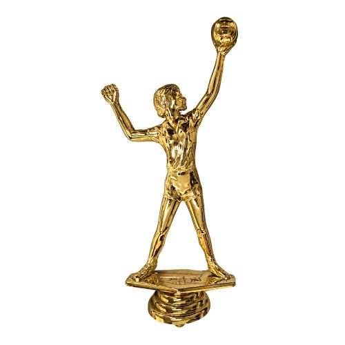 6" Gold Female Volleyball Trophy Figure