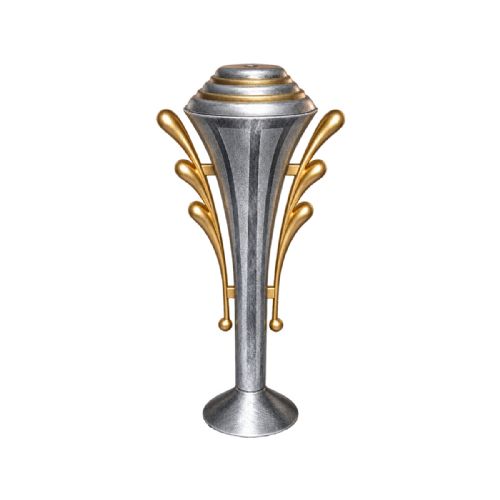 7 1/4" Antique Silver Triumph Cup w/ Lid