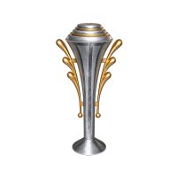 7 1/4" Antique Silver Triumph Cup w/ Lid