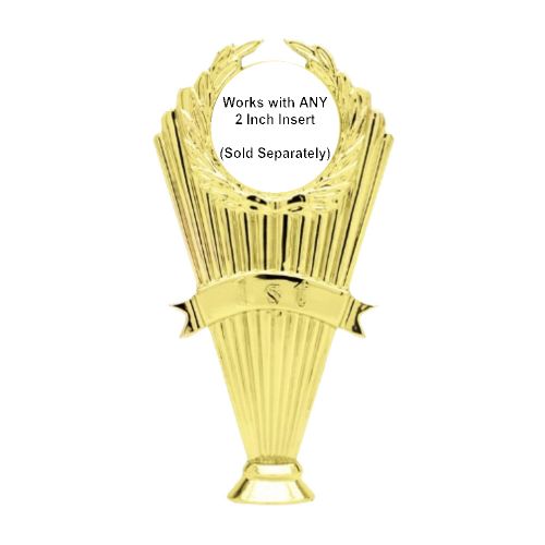 7 1/4" 1st Place 2" Insert Holder Trophy Figure #2