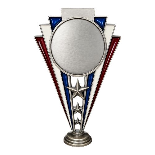 5 1/2" Metal RWB 2" Insert Holder Trophy Figure