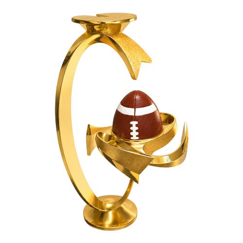 Gold 7" Spinning Football Trophy Riser