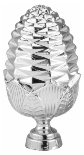 3" Silver Pinecone Trophy Trim Piece