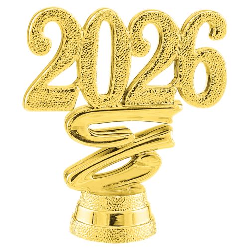 2" "2026" Year Date Ribbon Trim Piece