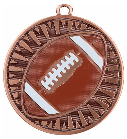 2 3/8" Football Velocity Series Award Medal #4