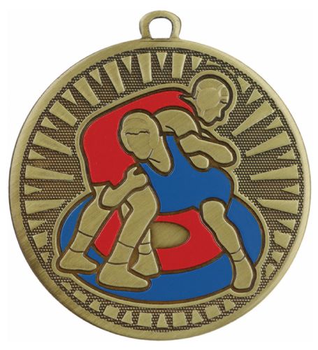 2 3/8" Wrestling Male Velocity Series Award Medal #2
