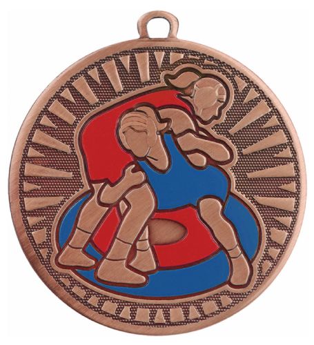 2 3/8" Wrestling Female Velocity Series Award Medal #4