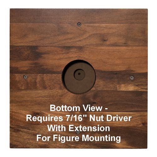 Genuine Walnut Stepped Trophy Base 10 3/4" H x 12" W #3