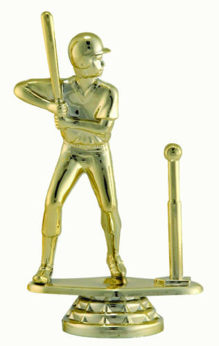 4 5/8" Female T-Ball Gold Trophy Figure