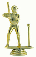 4 5/8" Female T-Ball Gold Trophy Figure