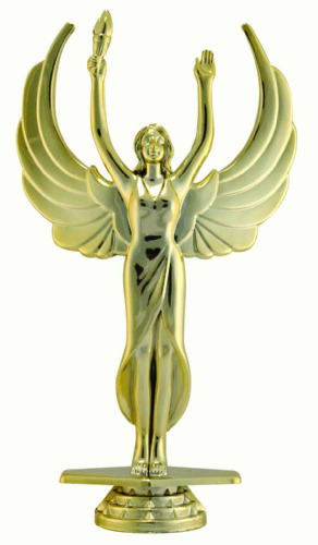 7 3/8" Female Victory Gold Trophy Figure