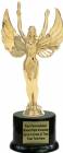 12" Victory Female Trophy Kit with Pedestal Base