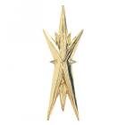 3 1/4" Star Plaque Trim Gold