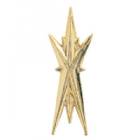 1 7/8" Star Plaque Trim Gold