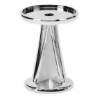 Silver 2 1/2" Round V-Stem Pedestal Riser