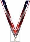 7/8" x 32" USA Graphic American Flag Neck Ribbon w/ Snap Clip