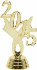 3 1/4" Gold "2015" Year Date Trophy Trim Piece