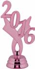3 1/4" Pink "2016" Year Date Trophy Trim Piece