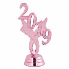 3 1/4" Pink "2019" Year Date Trophy Trim Piece