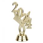 3 1/4" Gold "2024" Year Date Trophy Trim Piece