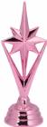 3 1/2" Pink Star Victory Trophy Trim Piece