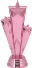 3 1/2" Pink Shooting Star Trophy Trim Piece