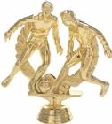 4 3/4" Soccer Double Action Gold Trophy Figure
