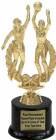 8 1/4" Basketball Double Action Female Trophy Kit with Pedestal Base