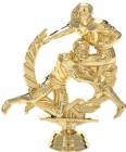 4 3/4" Football Action Male Trophy Figure Gold