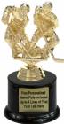 6" Double Action Hockey Trophy Kit with Pedestal Base