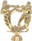 5" Karate Double Action Female Trophy Figure Gold