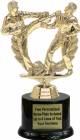 7" Karate Double Action Male Trophy Kit with Pedestal Base