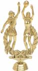 6 1/4" Double Action Netball Female Trophy Figure Gold