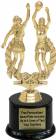 8 1/4" Double Action Netball Female Trophy Kit with Pedestal Base