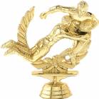 4 3/8" Double Action Rugby Gold Trophy Figure