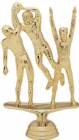 5 3/4" Triple Action Football Male Trophy Figure Gold