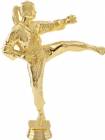 8 1/2" Karate Female Trophy Gold Figure