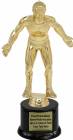 10 1/2" Wrestler Male Trophy Kit with Pedestal Base