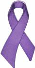 2 1/2" Purple Awareness Ribbon Plaque Mount