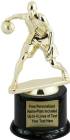 7" Gold Male Crossover Basketball Trophy Kit with Pedestal Base